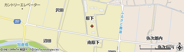 福島県浪江町（双葉郡）苅宿（原下）周辺の地図