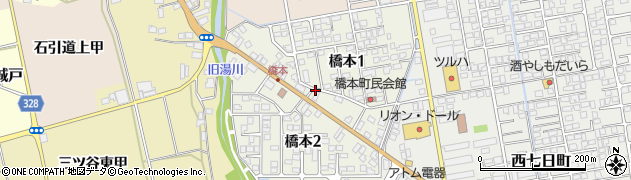 福島県会津若松市橋本周辺の地図