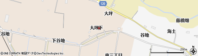 福島県浪江町（双葉郡）酒田（大坪下）周辺の地図