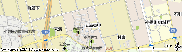 福島県会津若松市神指町大字中四合（天満東甲）周辺の地図