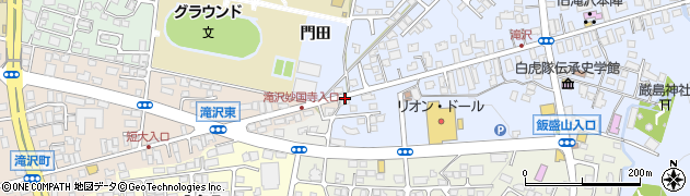 福島県会津若松市一箕町大字八幡（村西）周辺の地図