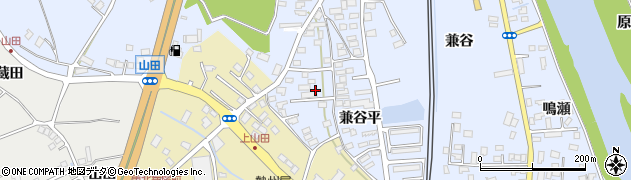 福島県本宮市本宮（兼谷平）周辺の地図