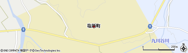 新潟県長岡市塩新町周辺の地図