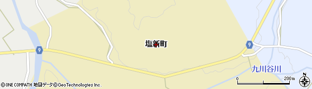 新潟県長岡市塩新町周辺の地図