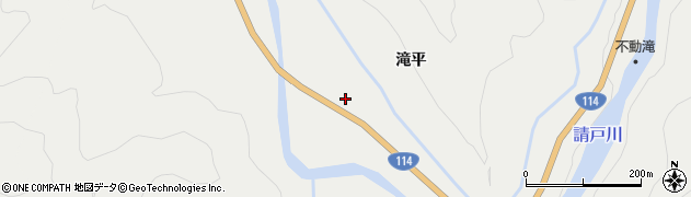 福島県双葉郡浪江町室原滝平周辺の地図