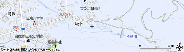 福島県会津若松市一箕町大字八幡（坂下脇甲）周辺の地図