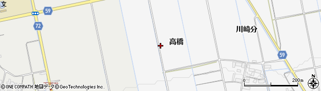 福島県会津若松市北会津町蟹川（高橋）周辺の地図