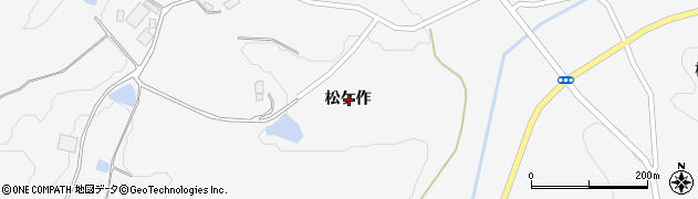 福島県本宮市白岩松ケ作周辺の地図