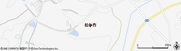 福島県本宮市白岩（松ケ作）周辺の地図