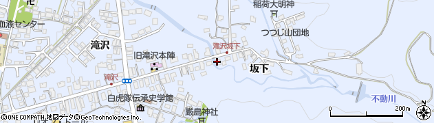 福島県会津若松市一箕町大字八幡（坂下甲）周辺の地図