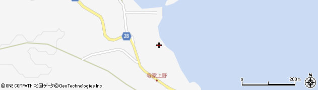 石川県珠洲市三崎町（寺家フ）周辺の地図