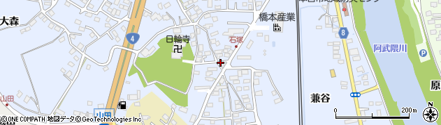九州化学本宮兼谷店周辺の地図