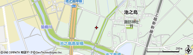 新潟県長岡市池之島周辺の地図