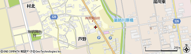 会津よつば農業協同組合　本店農産物直売所旬菜館周辺の地図