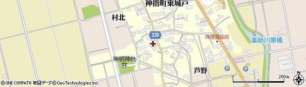 福島県会津若松市神指町東城戸376周辺の地図