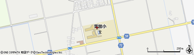 福島県会津若松市北会津町下荒井（八幡前）周辺の地図
