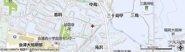 福島県会津若松市一箕町大字八幡墓料56周辺の地図