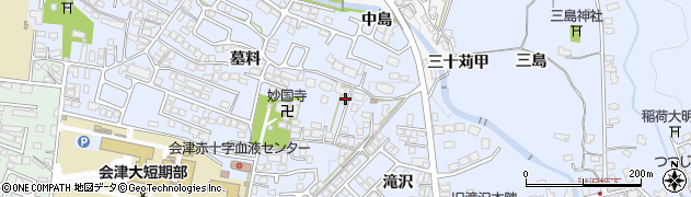 福島県会津若松市一箕町大字八幡墓料60周辺の地図