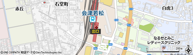 トヨタレンタリース新福島会津若松駅店周辺の地図