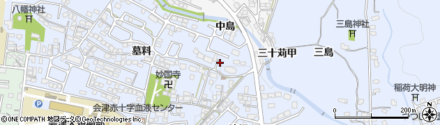 福島県会津若松市一箕町大字八幡墓料58周辺の地図