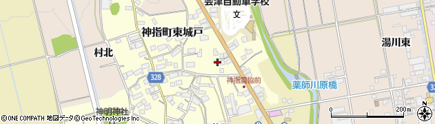 福島県会津若松市神指町東城戸129周辺の地図