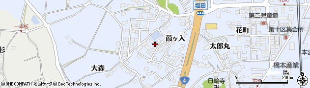 福島県本宮市本宮葭ヶ入周辺の地図