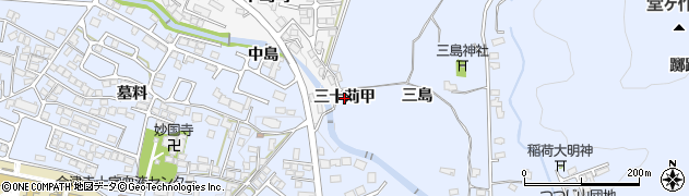 福島県会津若松市一箕町大字八幡（三十苅甲）周辺の地図