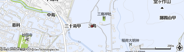 福島県会津若松市一箕町大字八幡（三島）周辺の地図