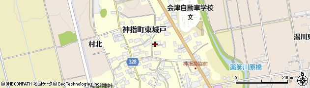 福島県会津若松市神指町大字黒川（東城戸）周辺の地図