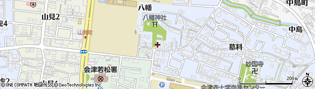 福島県会津若松市一箕町大字八幡八幡54周辺の地図