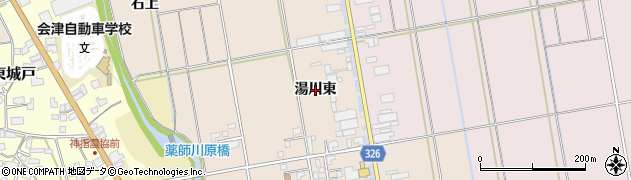 福島県会津若松市神指町大字黒川（湯川東）周辺の地図