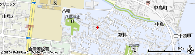 福島県会津若松市一箕町大字八幡八幡36周辺の地図