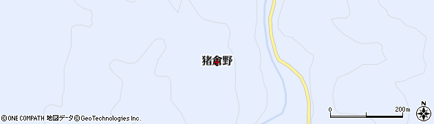 福島県柳津町（河沼郡）猪倉野周辺の地図