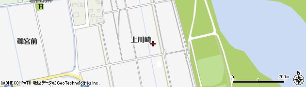 福島県会津若松市北会津町蟹川（上川崎）周辺の地図