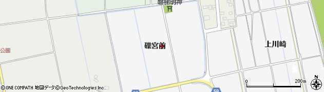 福島県会津若松市北会津町蟹川礫宮前周辺の地図