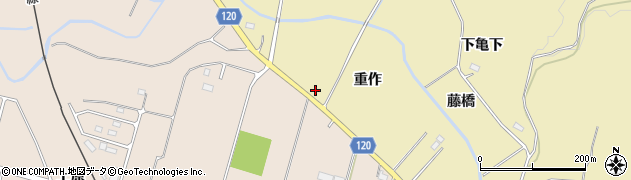 福島県浪江町（双葉郡）藤橋（重作）周辺の地図