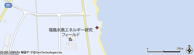 福島県浪江町（双葉郡）棚塩（三枚岩）周辺の地図