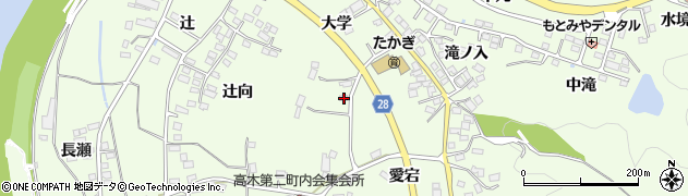 福島県本宮市高木大学107周辺の地図