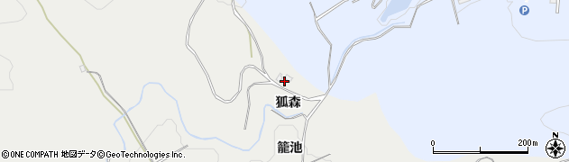福島県本宮市青田（狐森）周辺の地図