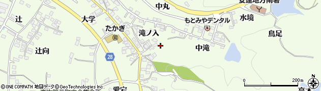 福島県本宮市高木（中滝）周辺の地図