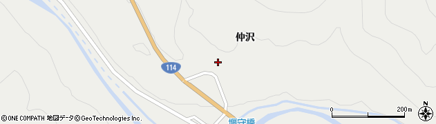 福島県浪江町（双葉郡）室原（仲沢）周辺の地図