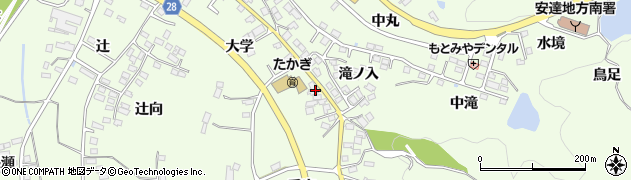 福島県本宮市高木大学87-1周辺の地図