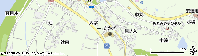 福島県本宮市高木大学76周辺の地図