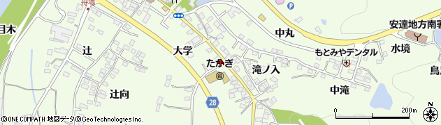 福島県本宮市高木大学81-2周辺の地図