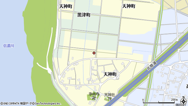 〒940-0008 新潟県長岡市天神町の地図