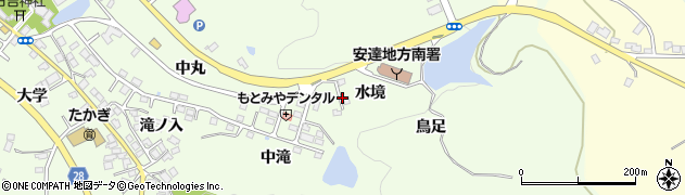 福島県本宮市高木（水境）周辺の地図