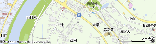 福島県本宮市高木大学4周辺の地図