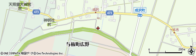 成沢公園周辺の地図