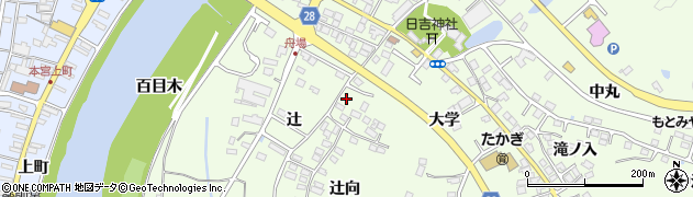 福島県本宮市高木大学1周辺の地図