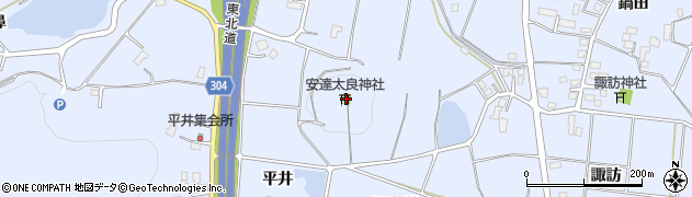 福島県本宮市本宮平井340周辺の地図